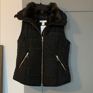 H&M Faux Fur Lined Vest - brand new